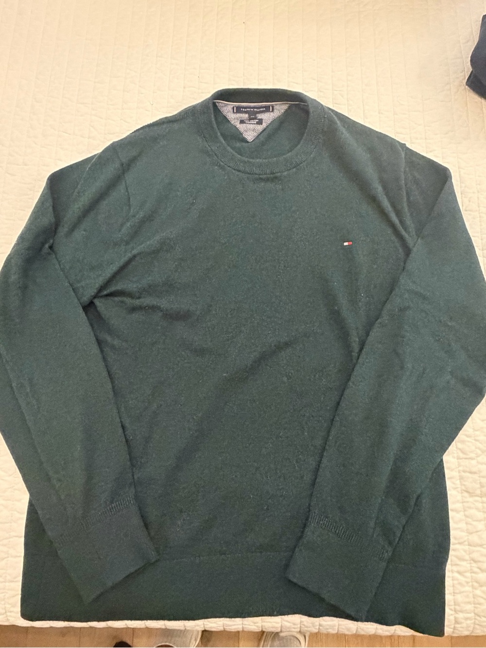 Tommy Hilfiger Dark Green Crewneck Sweater